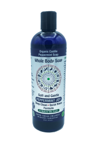 Organic Castile Liquid Soap, Peppermint 6 pack (16 oz)