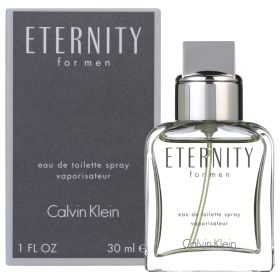 ETERNITY 1 OZ EAU DE TOILETTE SPRAY FOR MEN.