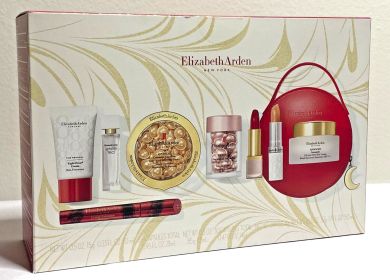 ELIZABETH ARDEN 9 PCS SET: ADVANCED CERAMIDE 60 CAPSULES + RETINOL CERAMIDE 30 CAPSULES + ADVANCED CERAMIDE 1.7 CREAM + 0.5 SKIN CREAM + 0.37 LIP CREA