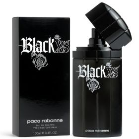 PACO RABANNE BLACK XS 3.4 EAU DE TOILETTE SPRAY FOR MEN (TALL BOTTLE)
