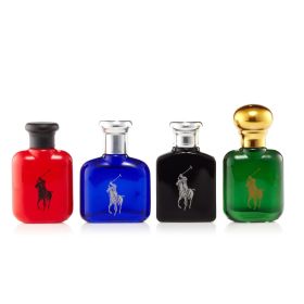 POLO COLLECTION 4 PCS SET FOR MEN: POLO GREEN 0.5 EAU DE TOILETTE + POLO BLUE 0.5 EAU DE TOILETTE + POLO RED 0.5 EAU DE TOILETTE + POLO BLACK 0.5 EAU