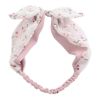 Cute Bowknot Headband White Pink Cherry Hairband Chiffon Linen Hair Ribbon Hair Accessories Hair Wrap