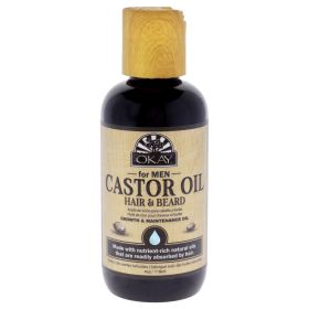 Castor Oil Hair and Beard by Okay for Men - 4 oz Oil