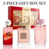 3-Piece Set, Women's Eau De Parfuma Spray Gift Box, Long Lasting Fragrance, 3 Different Flavor, Perfect for Holiday Gifts, Dating, Daily Life, Parties