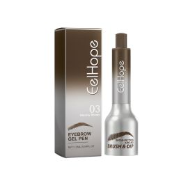 Eelhope(Tea brown) Pressure Air Cushion Brow Cream Not Easy To Smudge Without Removing Makeup To Create Three-Dimensional Natural Long-Lasting Air Cus