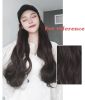 Baseball Cap with Light Brown Synthetic Long Wavy Hair Attached for Womens Adjustable Wig Cap