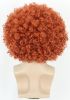 Men Women Afro 70s 80s Short Curly Orange Rocker Party Wig California Halloween Costume Cosplay Wig