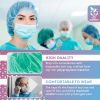Surgical Bouffant Caps Disposable 24 Inch. 100 Pack Green Polypropylene Disposable Hair Covers Medical. Breathable Disposable Caps Medical with Elasti
