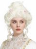 Platinum European Blonde Wig for Women Short Curly Blonde Beehive Wig for Cosplay Halloween Costume Wigs For Women