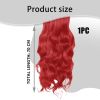 Long Red Wig, Red Wigs for Women, Long Wigs for Women 28 Inch/70 cm Charming Curly Full Hair Synthetic Wig for Girls Cosplay Party Daily Use