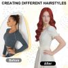 Long Wave Wig for Women Synthetic Fiber Long Wavy Hair Wig Middle Part with No Bangs Curly Hair Wigs Fancy Dress Synthetic Hair for Party Costume Anim