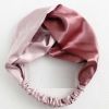 Pink Color Matching Headband Knotted Wide Hairband Hair Ribbon Hair Accessories Hair Wrap