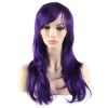 28 inch Fashion Wigs Long Wavy Curly Hair Cosplay Wig (Purple)