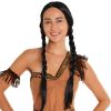 Happy Hippo Scary Girl or Indian Girl Wig, Wednesday, Pocahontas, Braided Black Wig