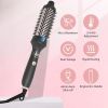 1.5 Inch Heated Brush Ceramic Curling Iron Volumizing Brush Heating Round Brush Travel Hair Curler Comb Professional Styling Round Brushes