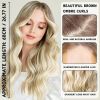 Long Wave Ombre Brown to Blonde Wigs for Women