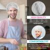 Pack of 1000 Disposable Mob Cap 21 Inches. Polypropylene White Bouffant Caps Medical. Bouffant Hair Nets Food. White Unisex Hair Covers for Nurses