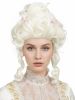 Platinum European Blonde Wig for Women Short Curly Blonde Beehive Wig for Cosplay Halloween Costume Wigs For Women