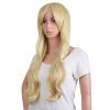 70 cm/ 28 Inch Long Curly Natural Fashion Beautiful Wig (Blonde)