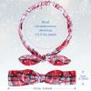 5 Pcs Christmas Headbands Women Boho Bow Headband Knot Headwrap Turban Headband Rabbit Ear Hairband Hair Accessories