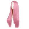 28 Inch/70 cm Women Special Natural Long Straight Synthetic Wig (Light Hot Pink)