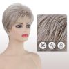 Short Wigs for White Women Platinum Blonde Pixie Cut Wigs Layered Natural Looking Synthetic Hair Wigs for Women