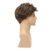 Mens Short Brown Wig Synthetic Replacement Costume Halloween Natural Hair Wigs