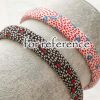 2 Pcs Thickened Floral Headband Winter Vintage Wide Hairband Padded Headband Hair Hoops for Women Girls Hair Accessories