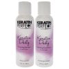 Keratin Daily Duo by Keratin Perfect for Unisex - 2 Pc 3.4oz Shampoo, 3.4oz Conditioner