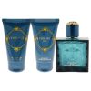 Versace Eros by Versace for Men - 3 Pc Gift Set 1.7 oz EDT Spray, 1.7 oz Comfort After Shave Balm, 1.7 oz Invigorating Shower Gel