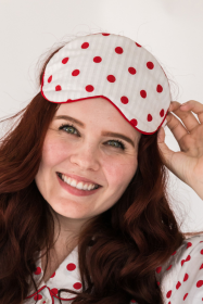 Zen Eye-Mask (Color: Seersucker Dots, size: One Size)
