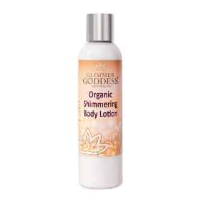 Organic Diamond Shimmer Body Lotion - Sparkle For All Skin Types (Color: Super Level 3 Shimmer, size: 4 oz.)