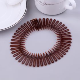 Cute Rice Noodle Spring Comb Wig Inserting Accessories (Color: Coffee)