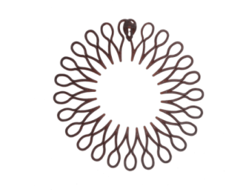 Cute Rice Noodle Spring Comb Wig Inserting Accessories (Color: Eight Character Coffee)