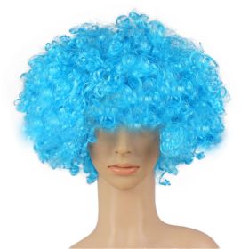 Colorful Clown Costume Wig - Multicolored Clown Wig Costume Accessories for Kids and Adults (Color: Light Blue)