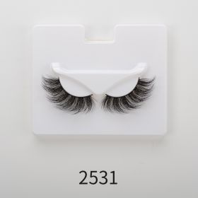 25mm Angel Winged Eyelashes Handmade Thick Theatrical Curly Fake Eyelash Black Natural Long Lash For Eyelash Extension Wholesale (Color: 2531)