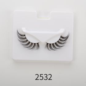 25mm Angel Winged Eyelashes Handmade Thick Theatrical Curly Fake Eyelash Black Natural Long Lash For Eyelash Extension Wholesale (Color: 2532)