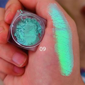 MultiChrome Shifting Pigments Chameleon Eyeshadow Duochrome Chameleon Eyeshadow Infinite Chrome Shining Eyeshadow Net 0.2g (Color: 009)