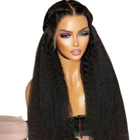 Wholesale Cuticle Aligned Raw Hair Glueless Full Lace Frontal Wigs For Black Women 5X5 13X4 13x6 HD Human Hair Lace Front Wig (Model: 4x4, size: 30inch)