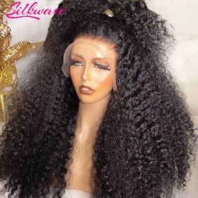 250 Density Water Wave 13x6 HD Lace Front Wig Curly Human Hair Wig 100% Pre Plucked 30 40 Inch Deep Wave Frontal Wigs For Women (Stretched Length, Density: 22INCHES, 250%, Color: 13x6 Lace Front Wig)