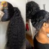 360 Full Lace Wig Human Hair Pre Plucked 13x4 Lace Frontal Wigs For Women 34 32 30 Inch Hd Curly Deep Water Wave Lace Front Wig