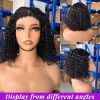Hot Selling Products 2024 Water Wave 4C Edge Baby Hair Short Bob Wig,4x4 13x4 Bob Wigs Human Hair Lace Front