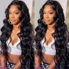 Lace Front Wigs Human Hair Pre Plucked HD Body Wave Lace Front Wigs